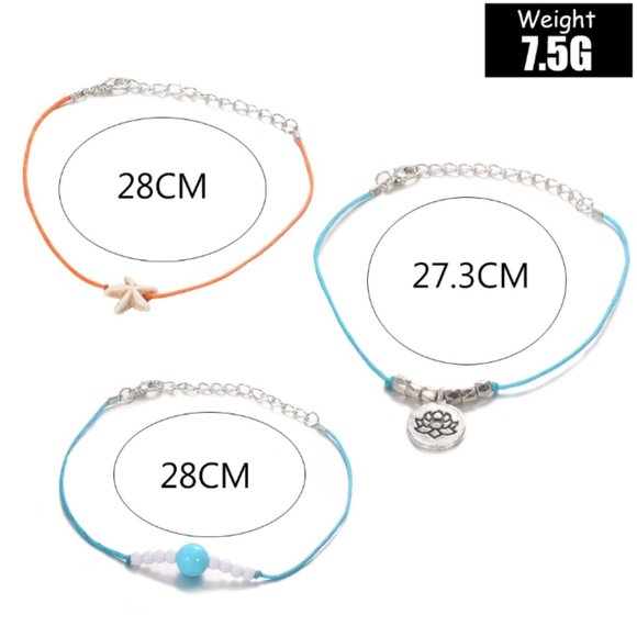 2/$25🍒 SEASTAR Beach Anklet Set ⭐ - Picture 3 of 5